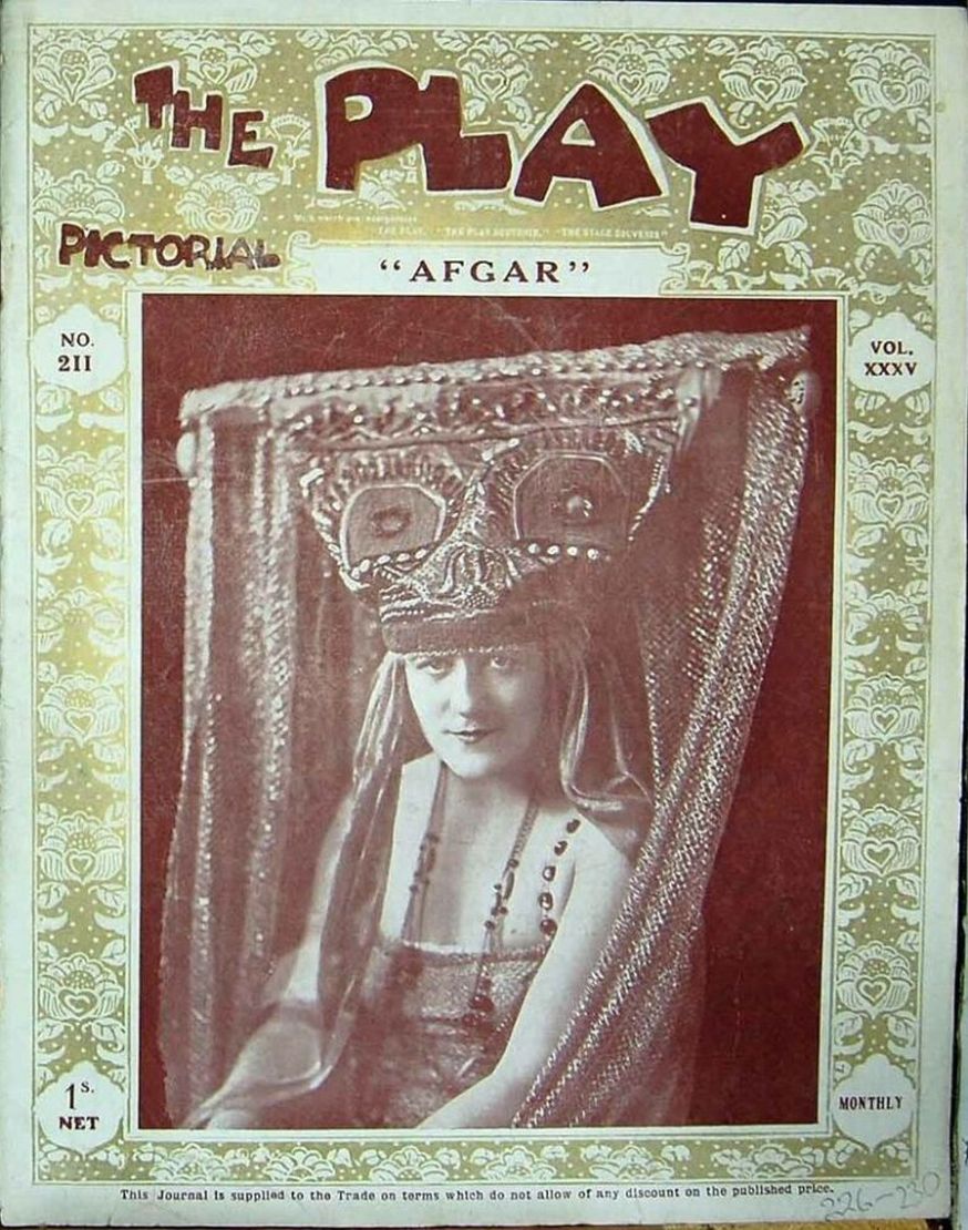 PLAY PICTORIAL magazine side cover Issue 211   1919