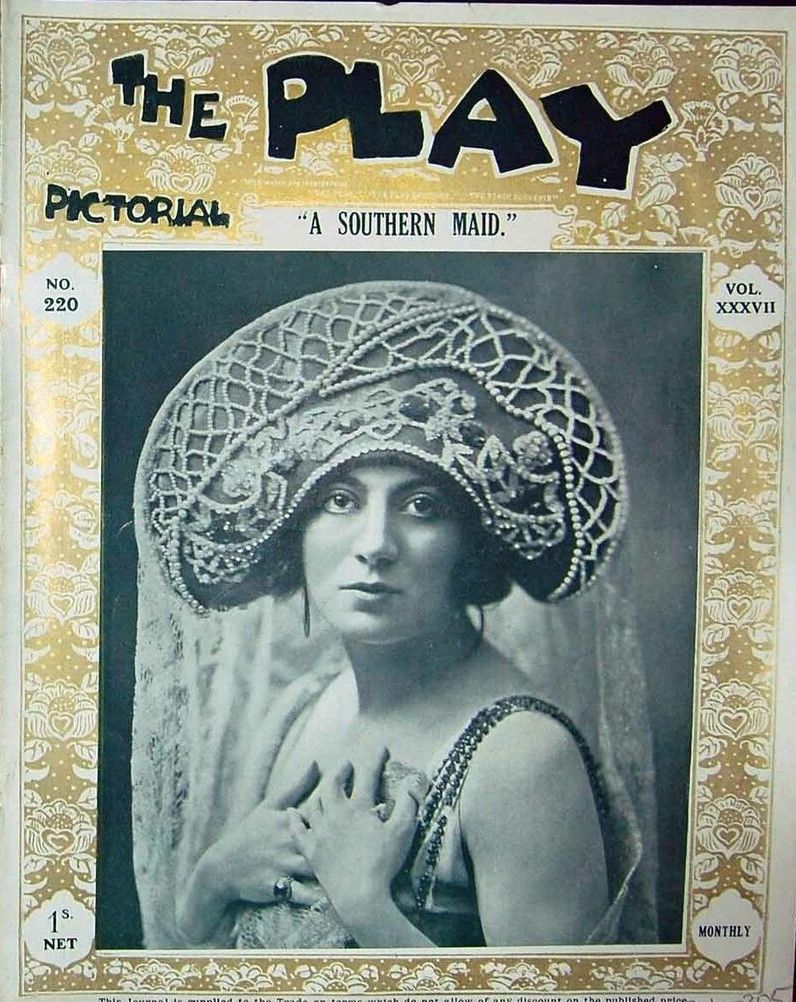 PLAY PICTORIAL magazine side cover Issue 220   1919