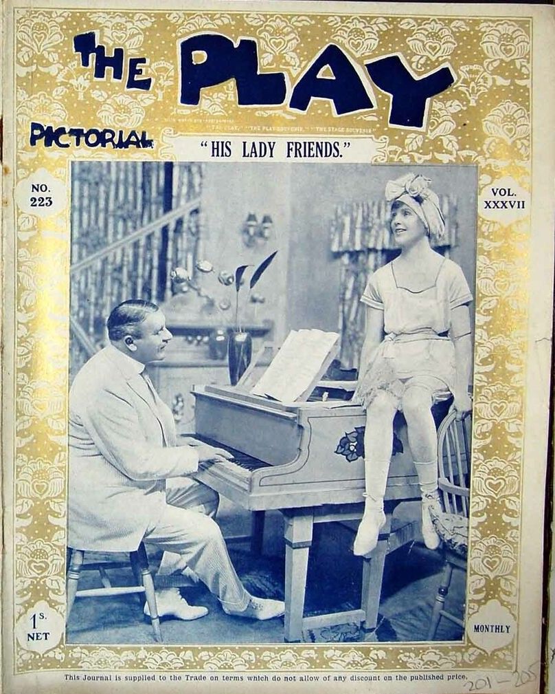 PLAY PICTORIAL magazine side cover Issue 223   1919