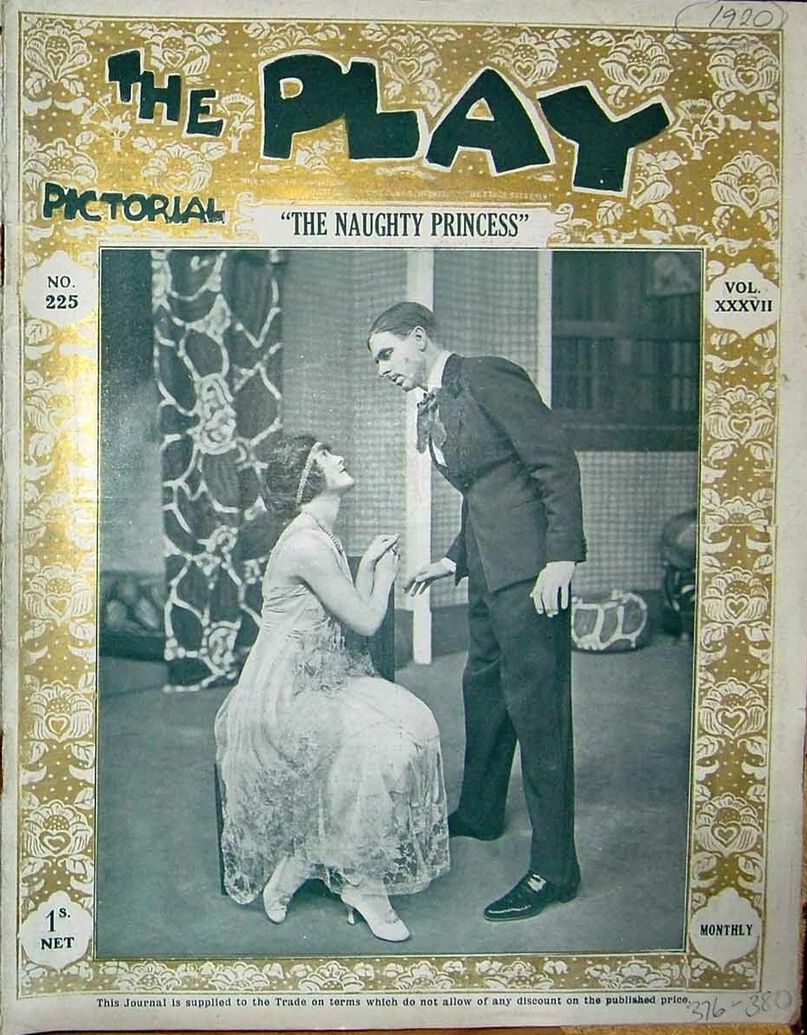 PLAY PICTORIAL magazine side cover Issue 225   1919