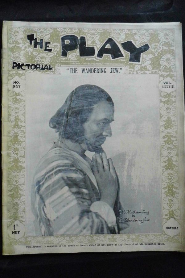PLAY PICTORIAL magazine side cover Issue 227   1920