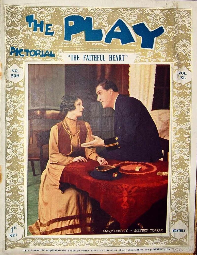 PLAY PICTORIAL magazine side cover Issue 239   1921