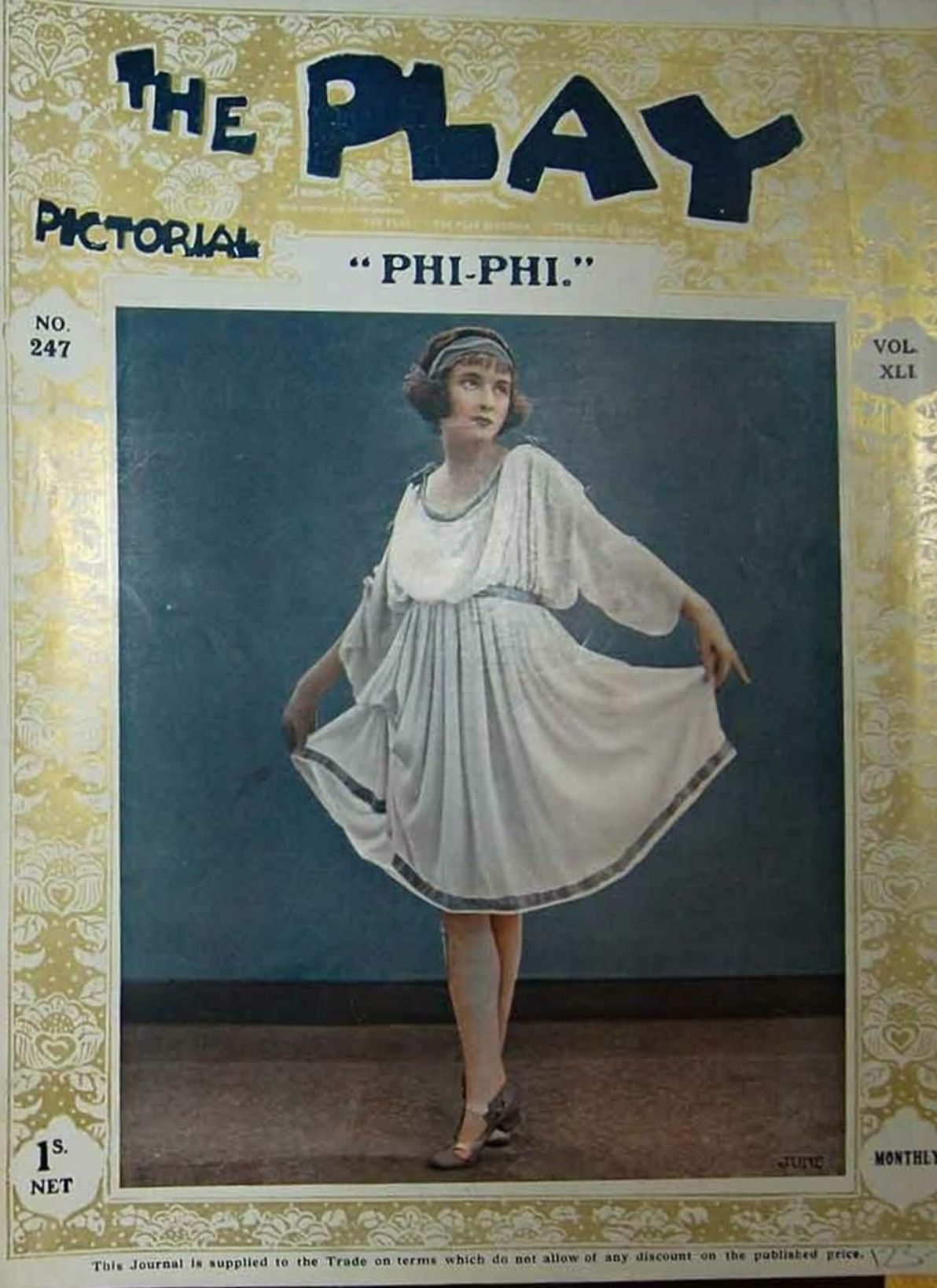 PLAY PICTORIAL magazine side cover Issue 247   1922