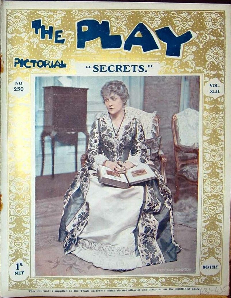 PLAY PICTORIAL magazine side cover Issue 250   1922
