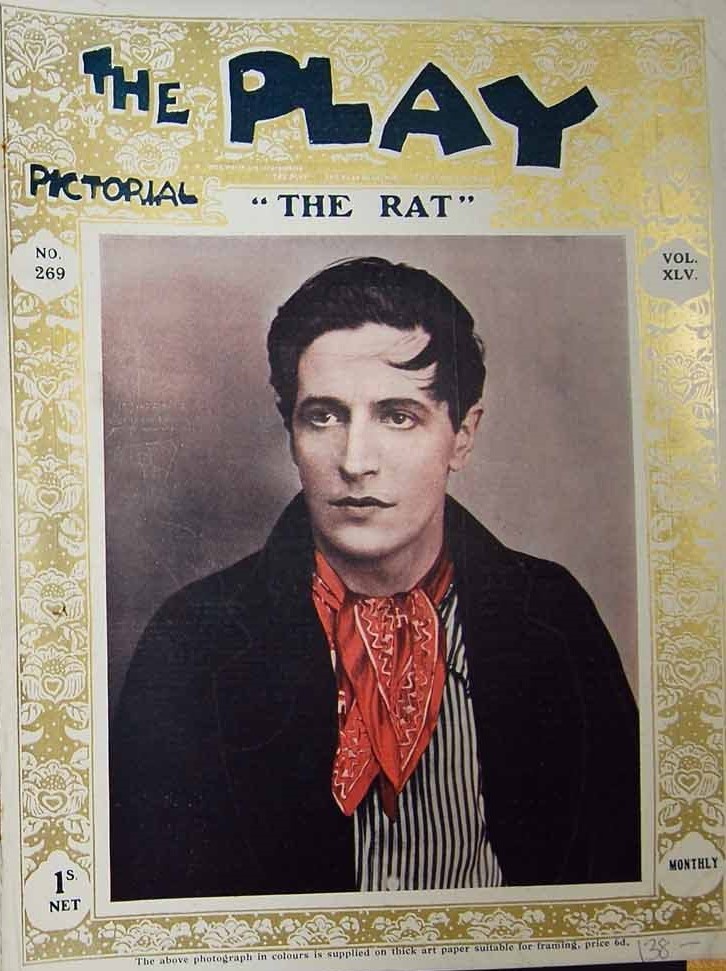 PLAY PICTORIAL magazine side cover Issue 269   1924