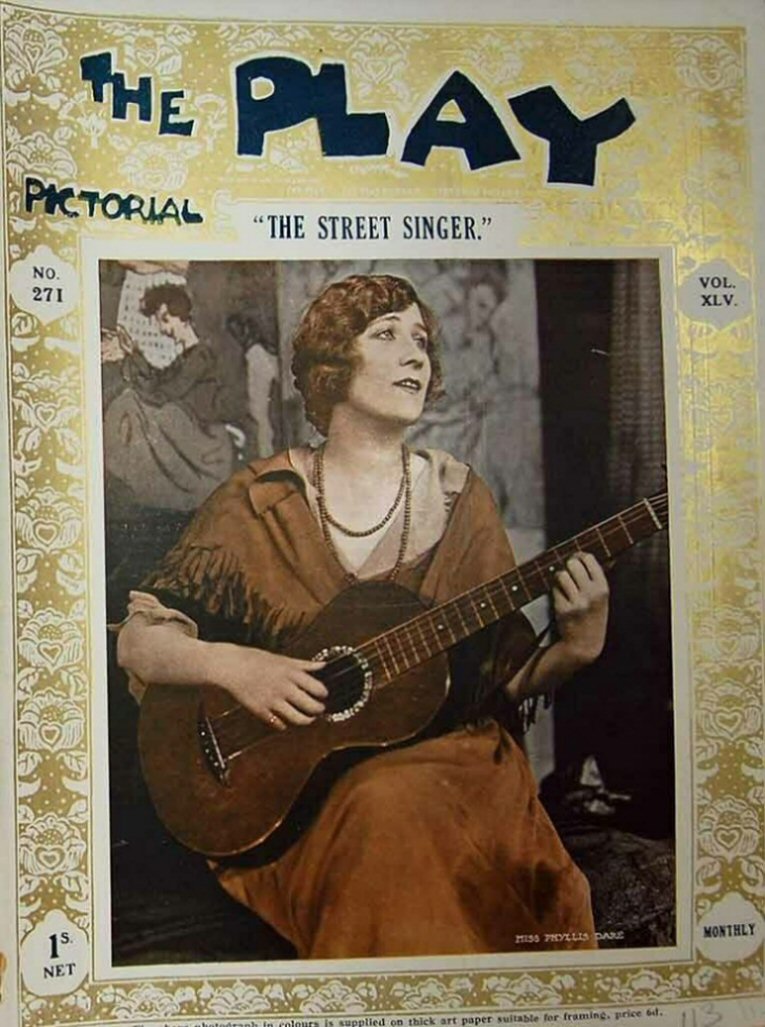 PLAY PICTORIAL magazine side cover Issue 271   1924