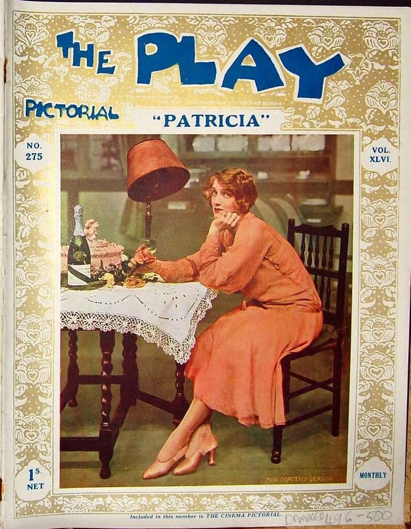 PLAY PICTORIAL magazine side cover Issue 275   1924