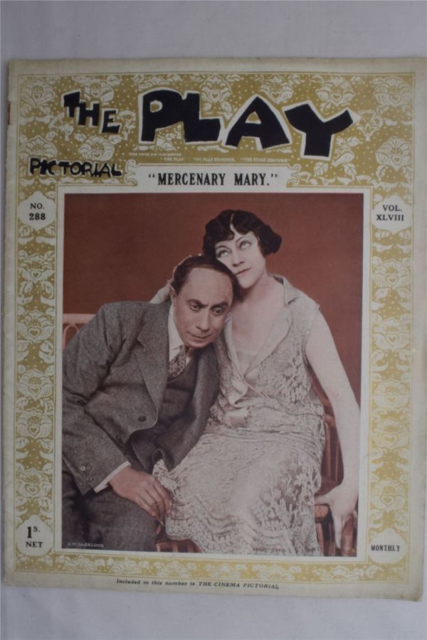 PLAY PICTORIAL magazine side cover Issue 288   1926