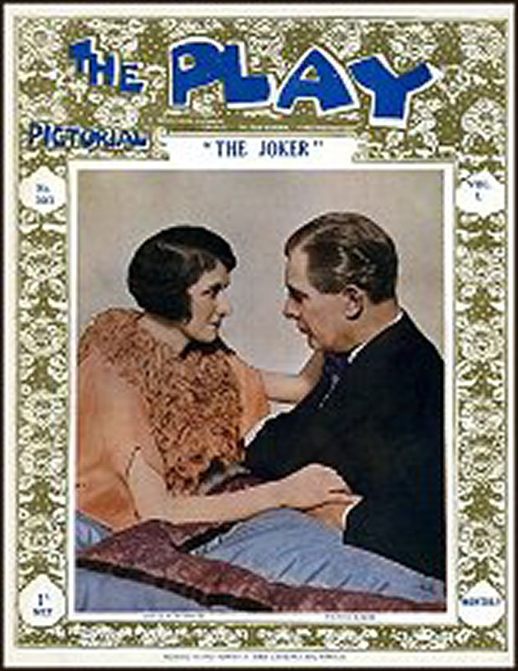 PLAY PICTORIAL magazine side cover Issue 303 June 1927