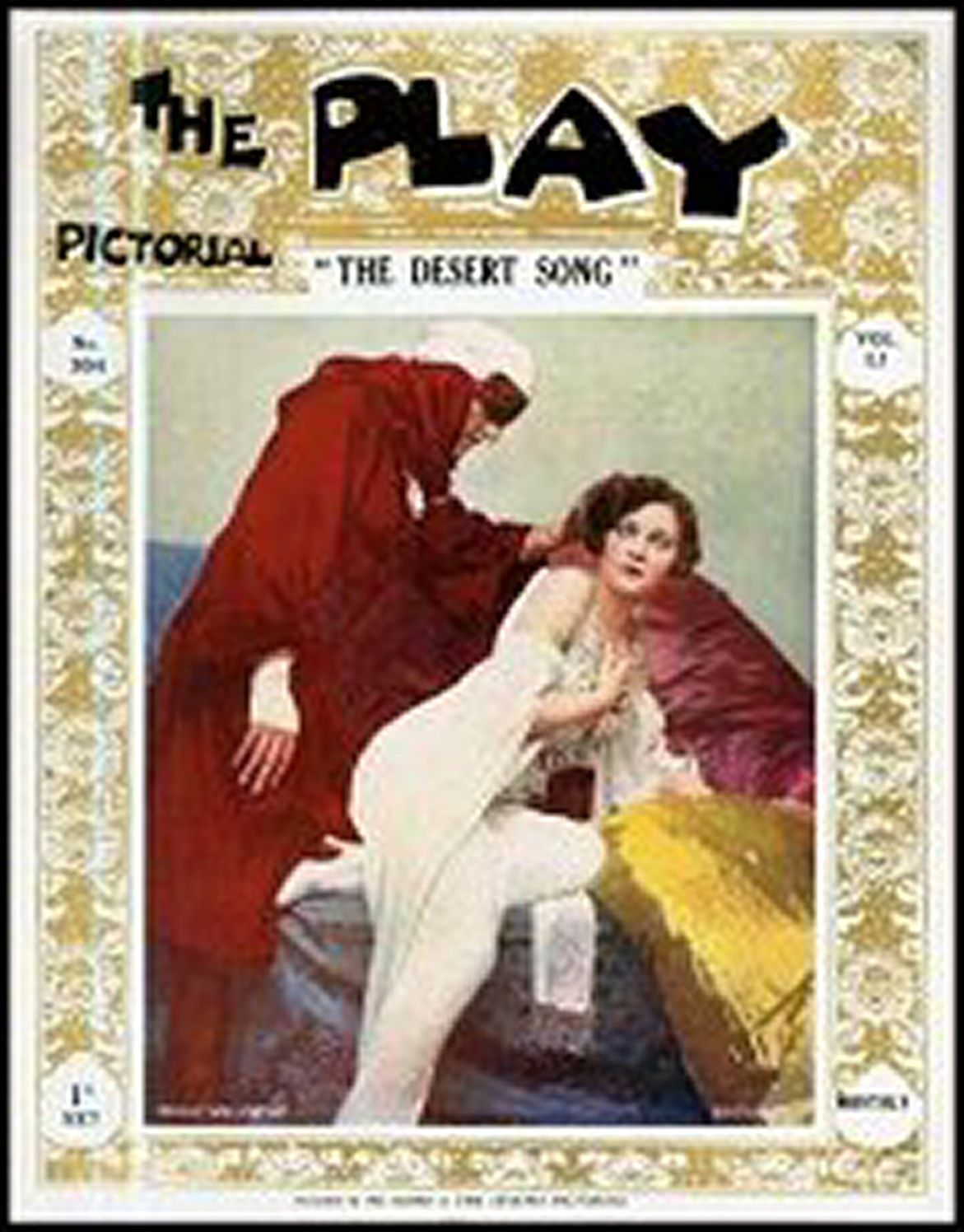 PLAY PICTORIAL magazine side cover Issue 304 July 1927