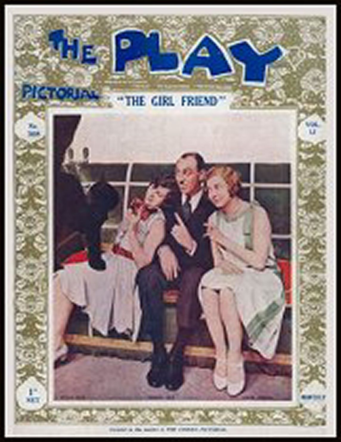 PLAY PICTORIAL magazine side cover Issue 308  November 1927