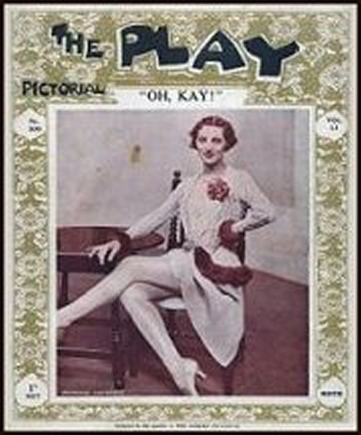PLAY PICTORIAL magazine side cover Issue 309  December 1927