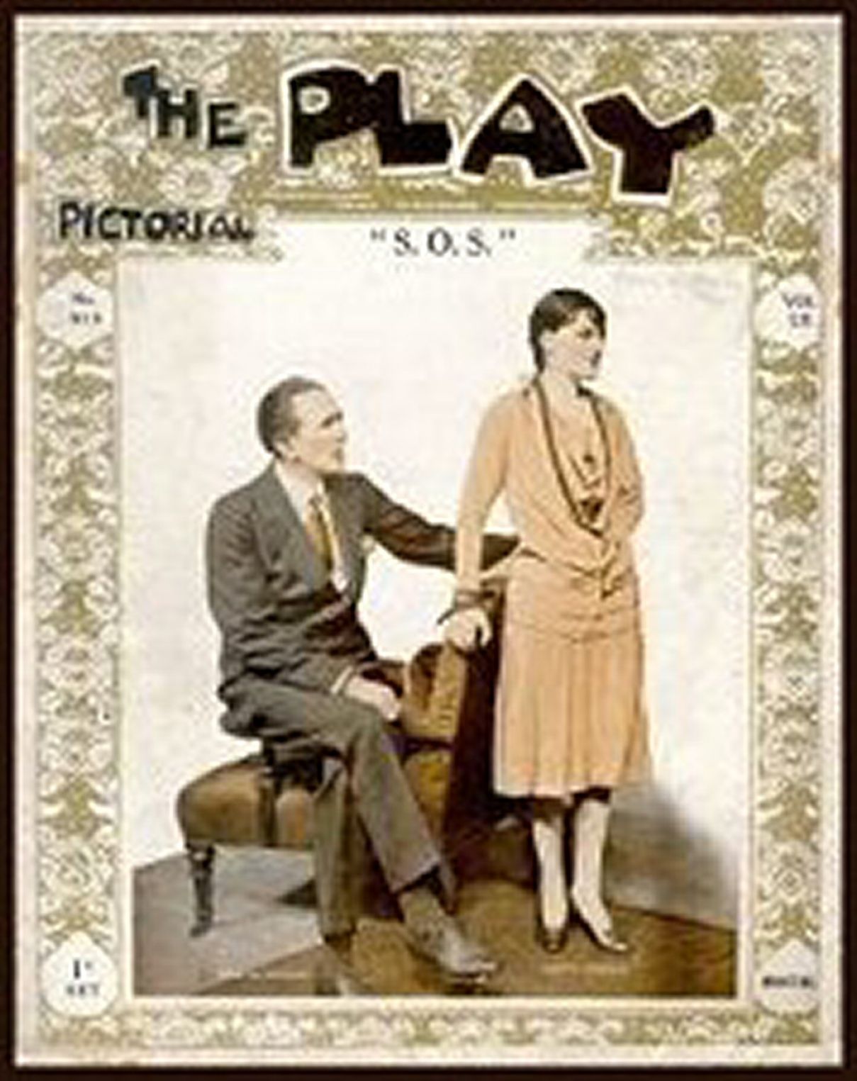 PLAY PICTORIAL magazine side cover Issue 313  April 1928