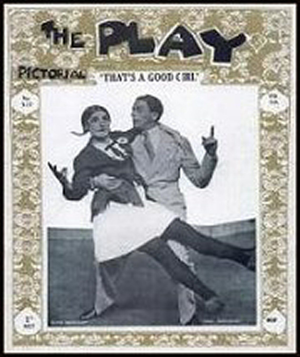 PLAY PICTORIAL magazine side cover Issue 317  August 1928