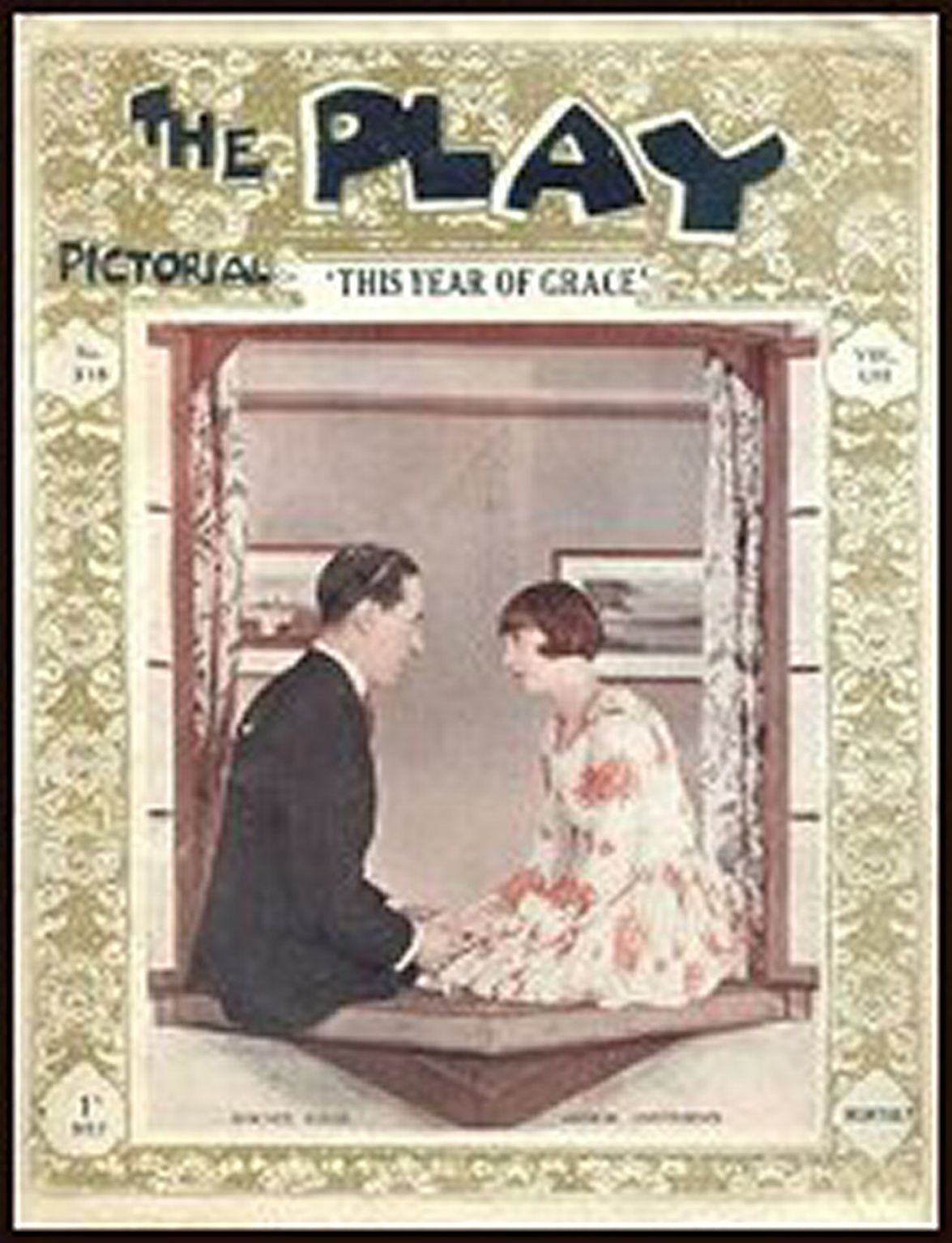 PLAY PICTORIAL magazine side cover Issue 318  September 1928