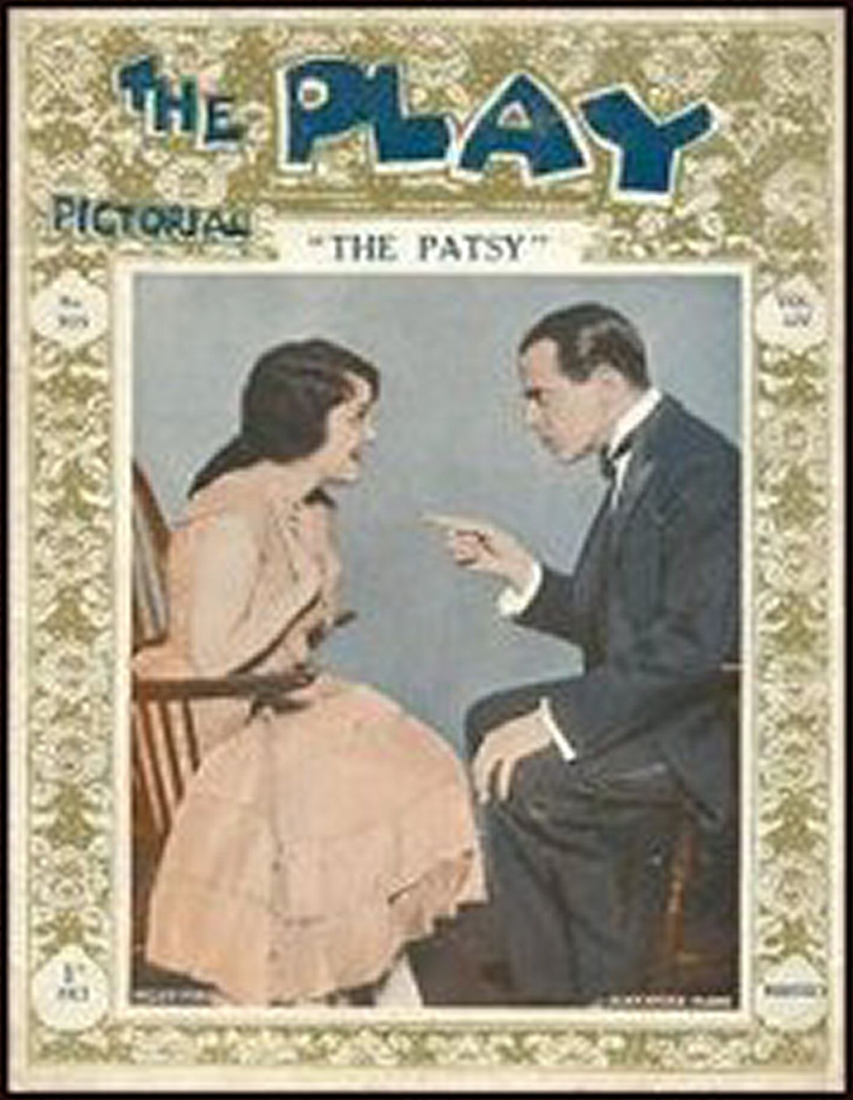 PLAY PICTORIAL magazine side cover Issue 323  February 1929