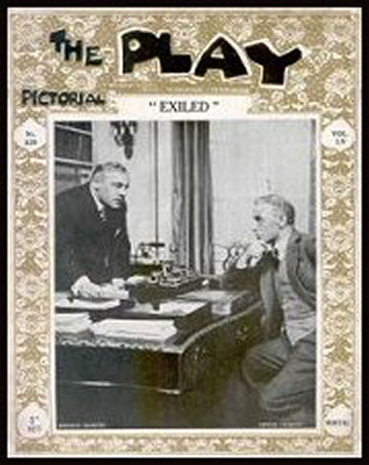 PLAY PICTORIAL magazine side cover Issue 329  August 1929