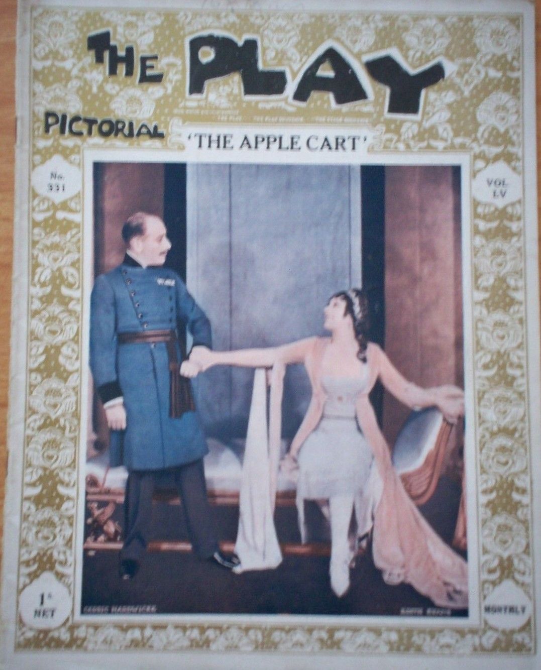PLAY PICTORIAL magazine side cover Issue 331  October 1929