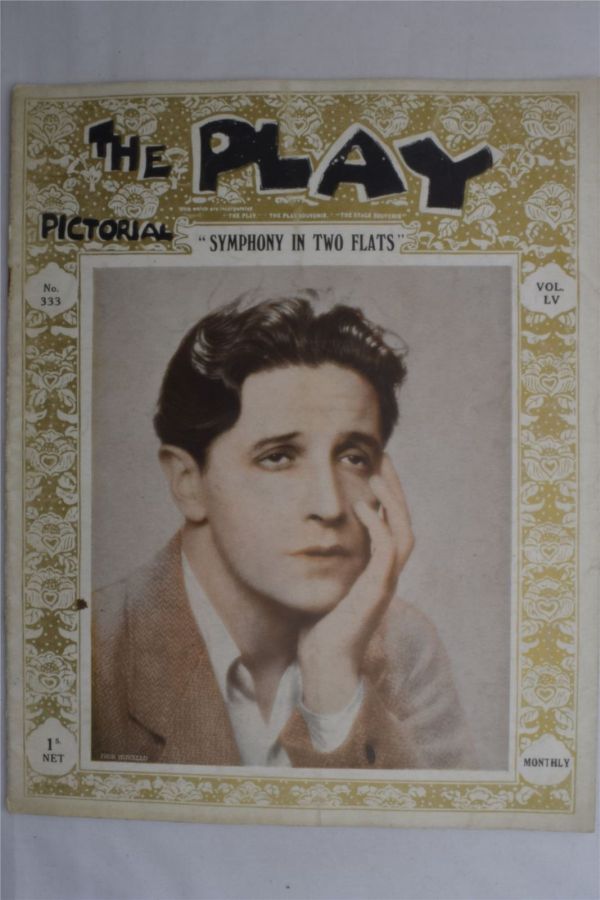 PLAY PICTORIAL magazine side cover Issue 333   1929