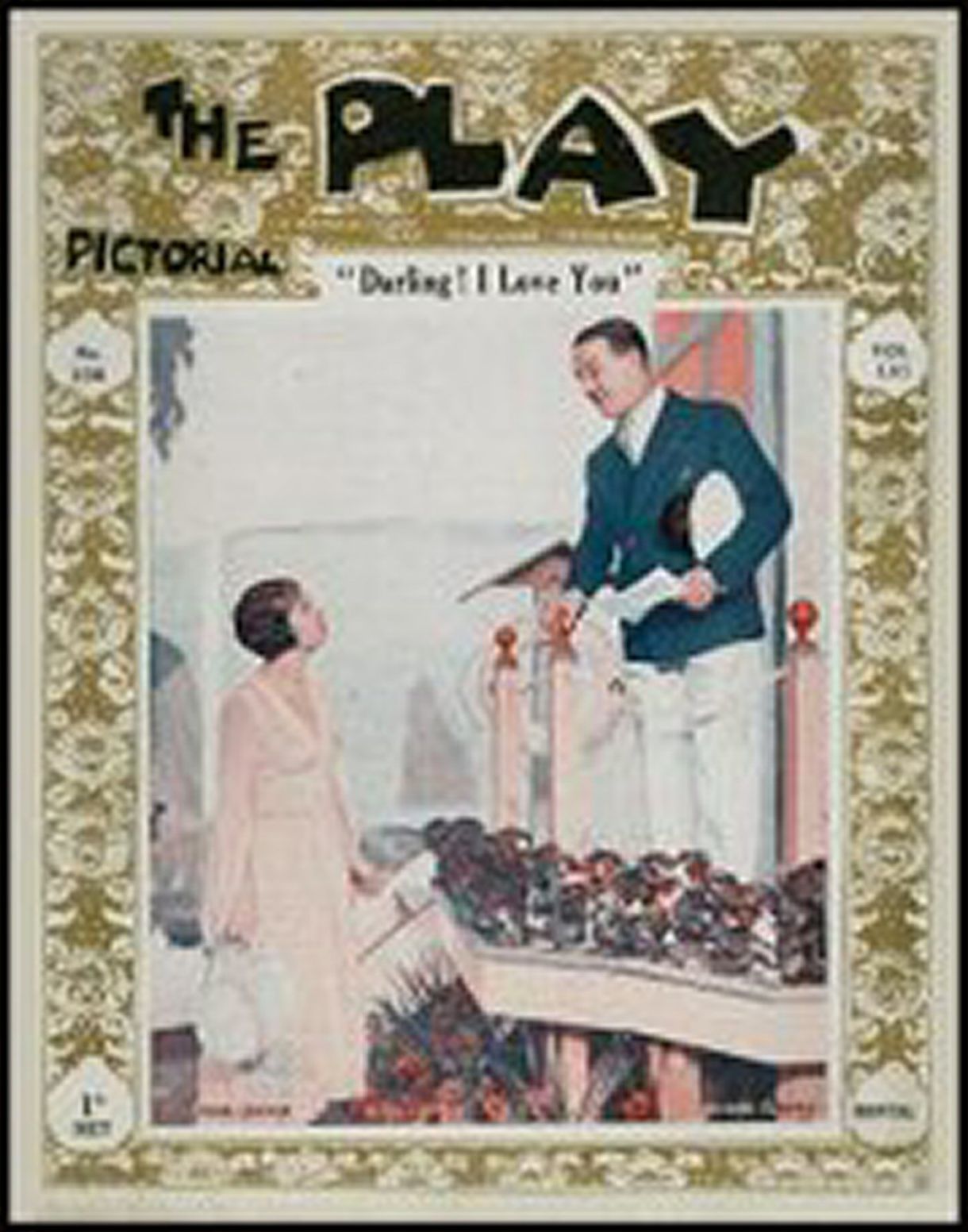 PLAY PICTORIAL magazine side cover Issue 336  March 1930