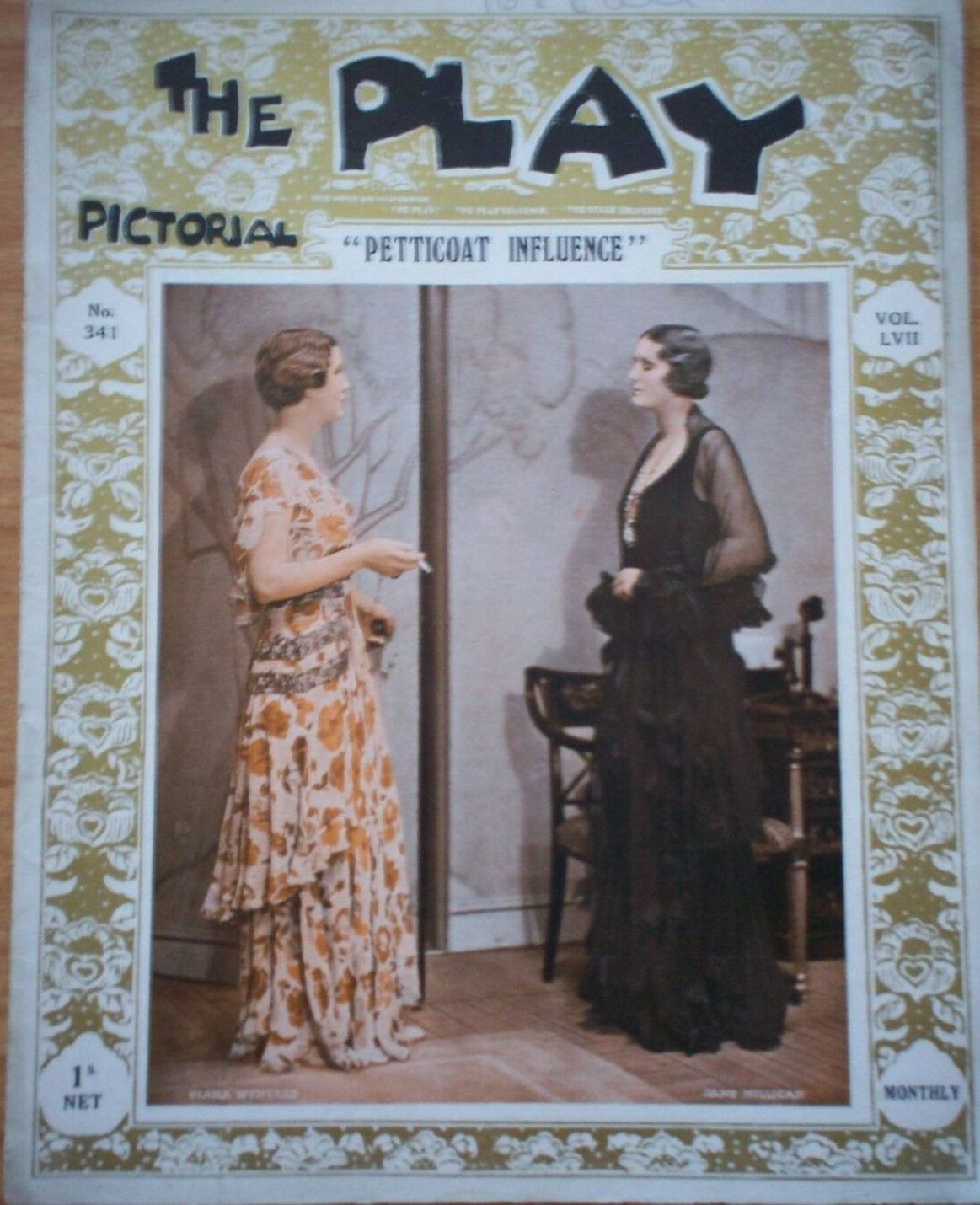PLAY PICTORIAL magazine side cover Issue 341  August 1930
