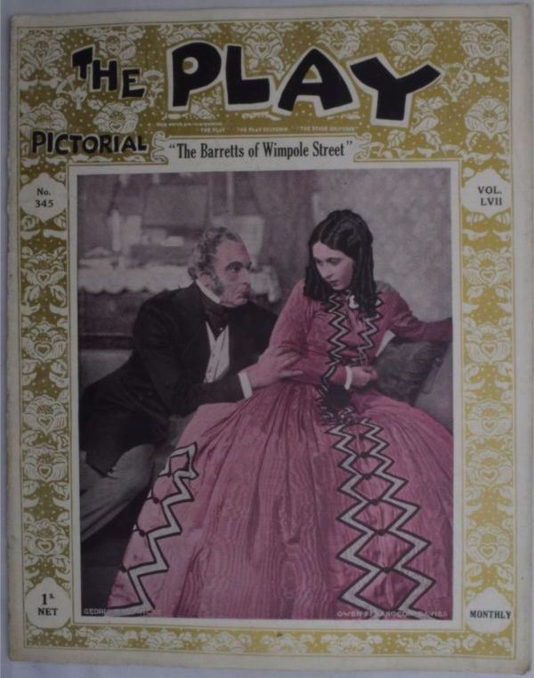 PLAY PICTORIAL magazine side cover Issue 345  December 1930