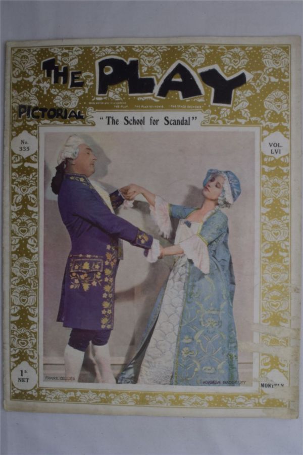 PLAY PICTORIAL magazine side cover Issue 335   1930
