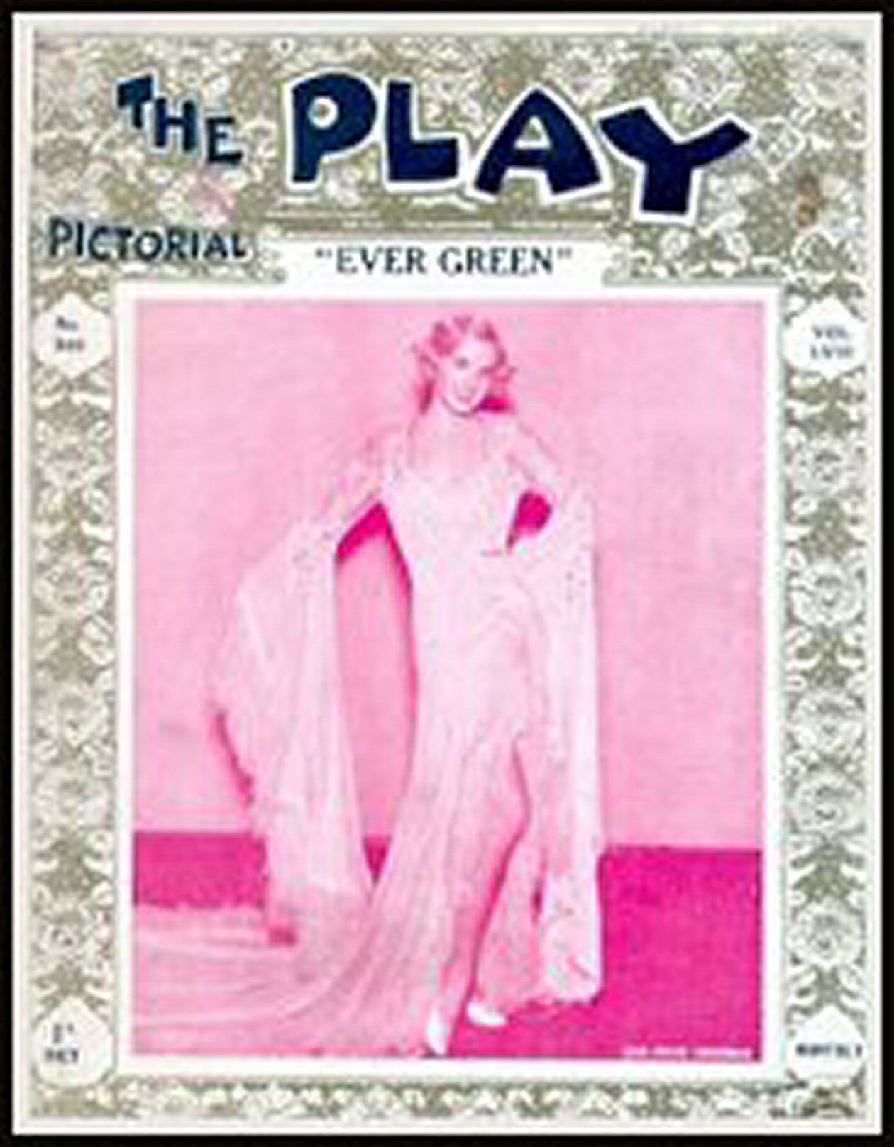 PLAY PICTORIAL magazine side cover Issue 346  January 1931