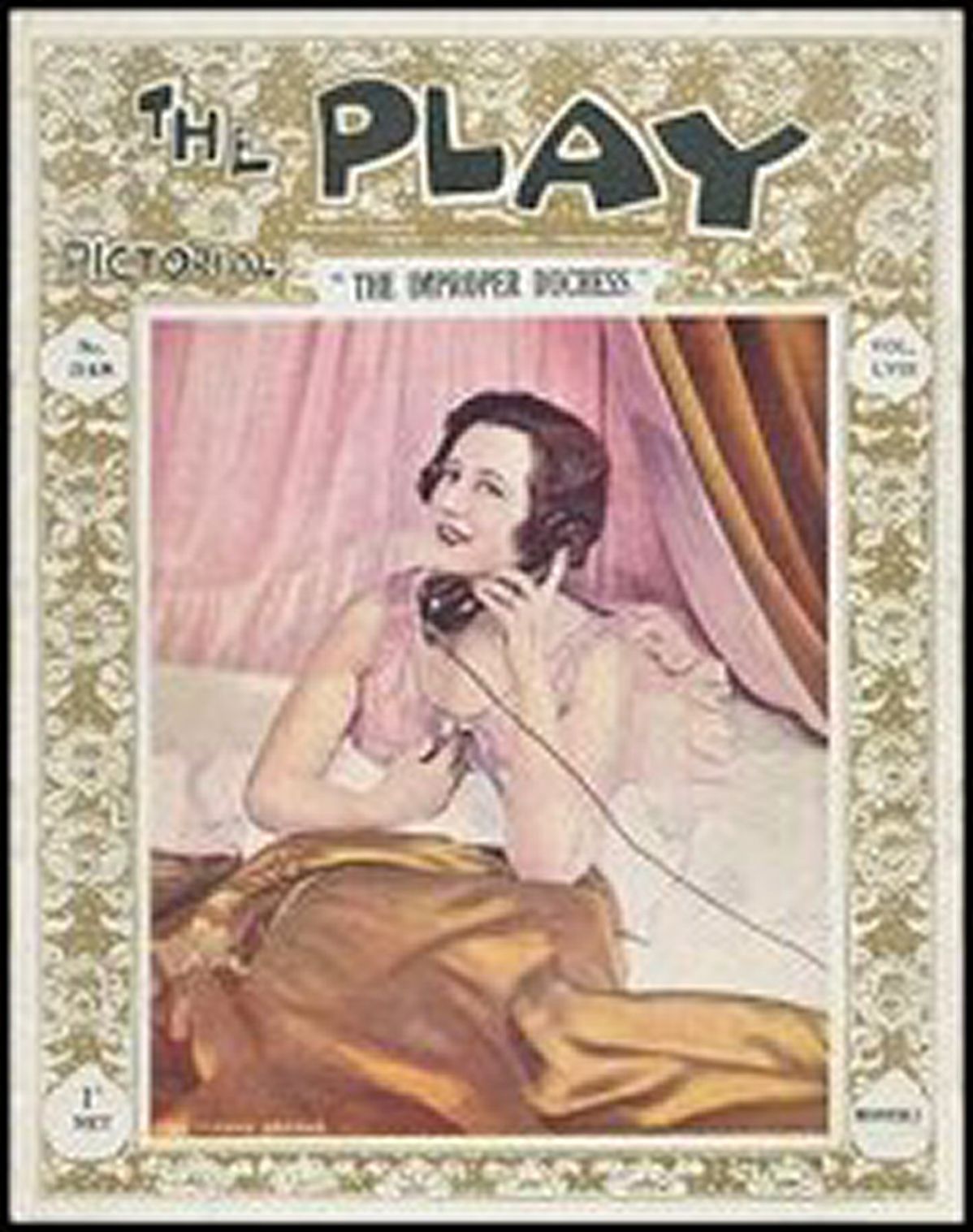 PLAY PICTORIAL magazine side cover Issue 348 March 1931