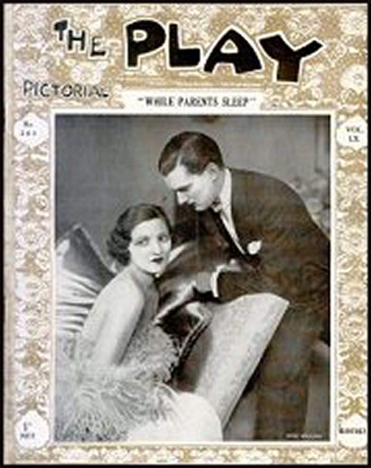 PLAY PICTORIAL magazine side cover Issue 361  April 1932