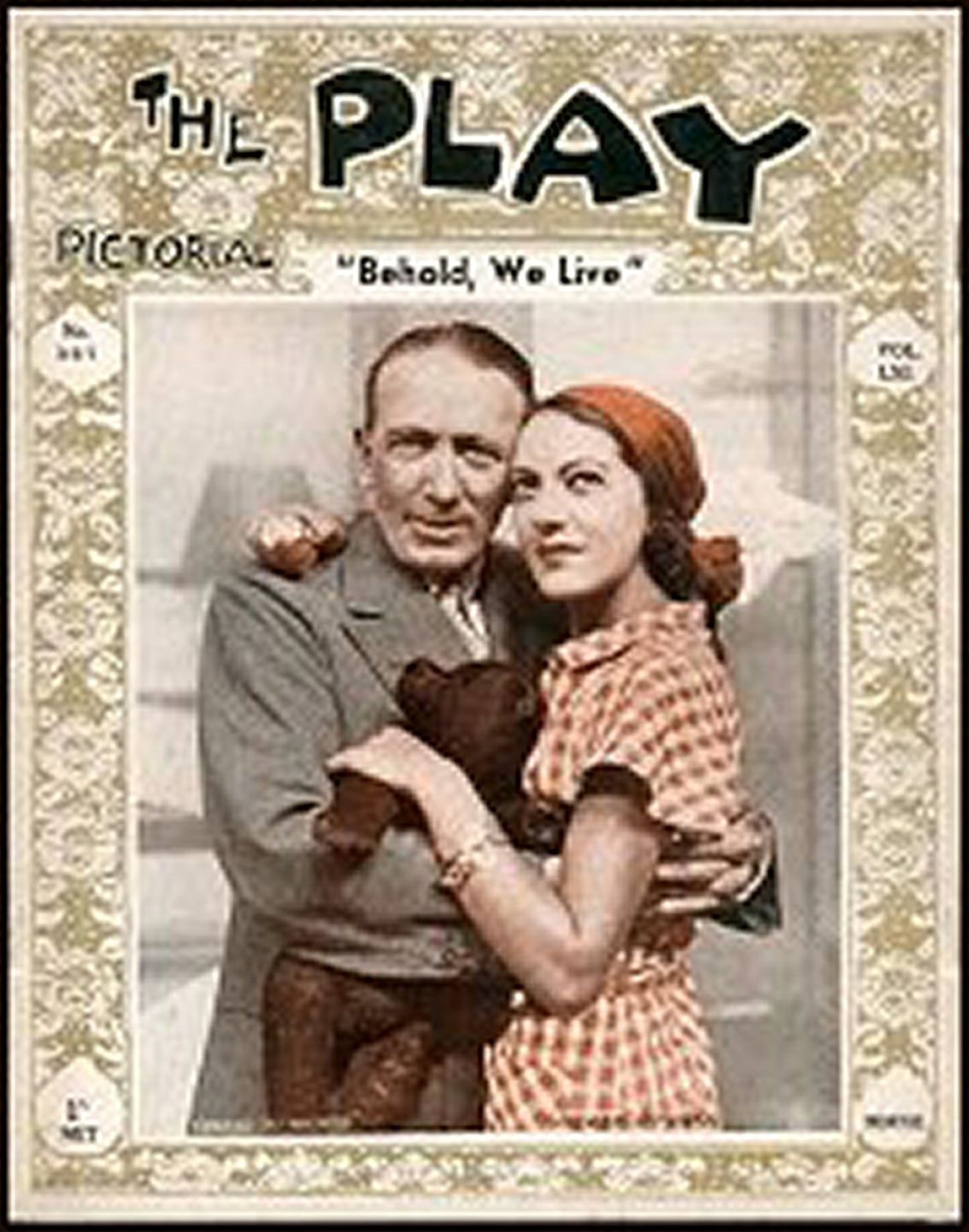 PLAY PICTORIAL magazine side cover Issue 367  October 1932