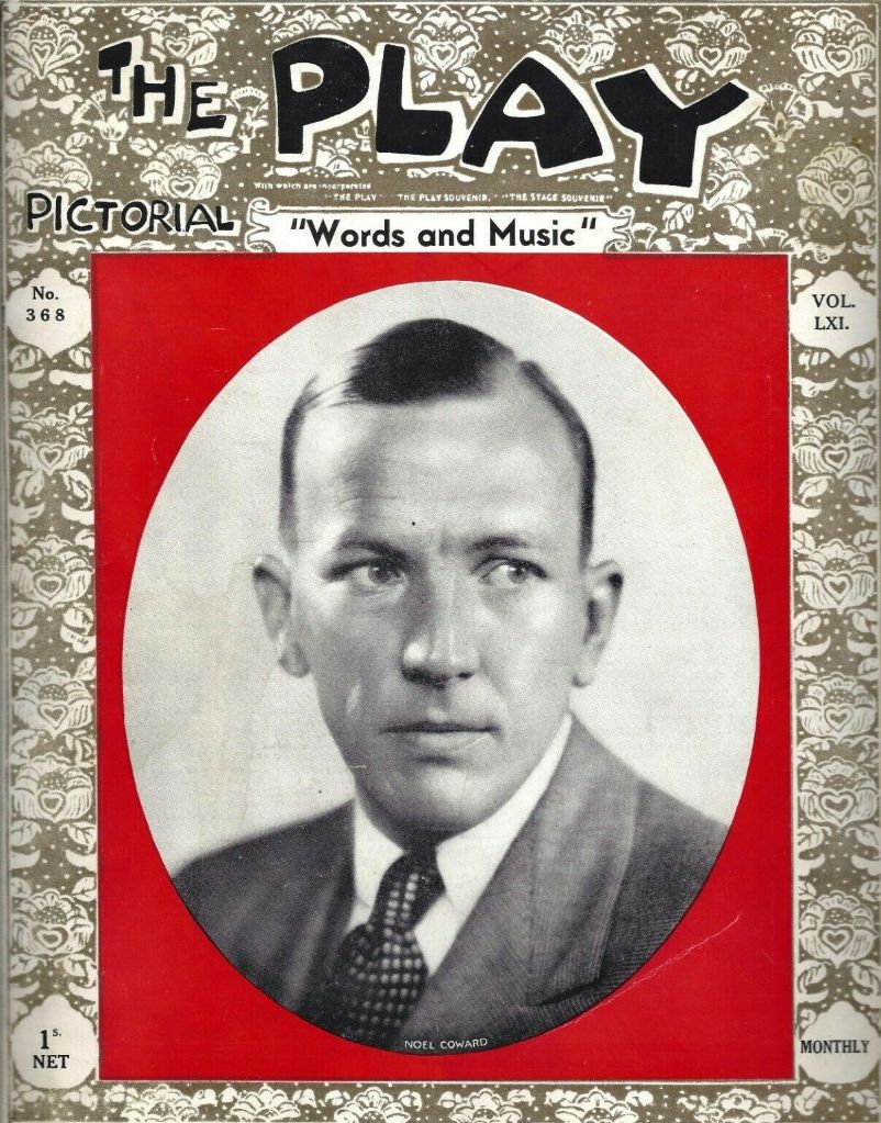 PLAY PICTORIAL magazine side cover Issue 368  November 1932