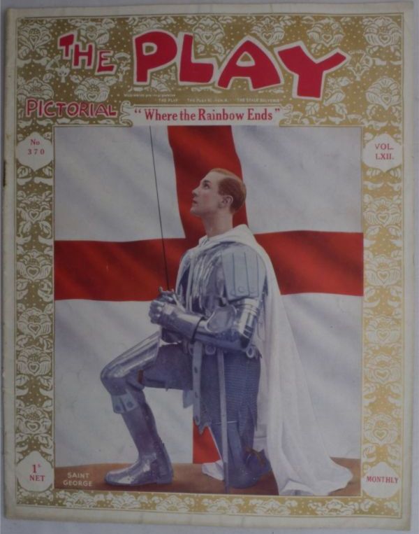 PLAY PICTORIAL magazine side cover Issue 370  January 1933