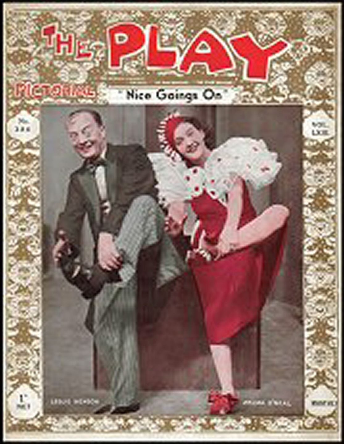 PLAY PICTORIAL magazine side cover Issue 380  November 1933
