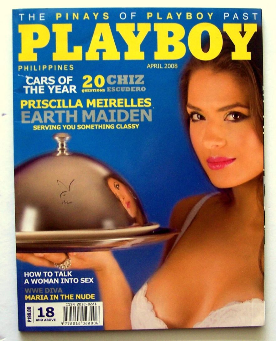 PLAYBOY PHILIPPINES magazine side cover  April 2008