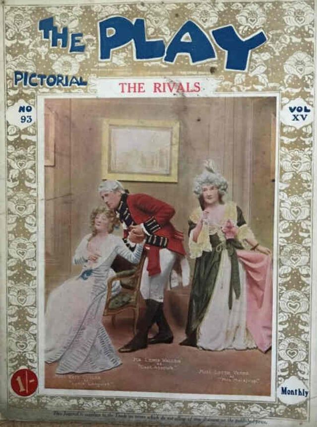 PLAY PICTORIAL magazine side cover Issue 93   1909