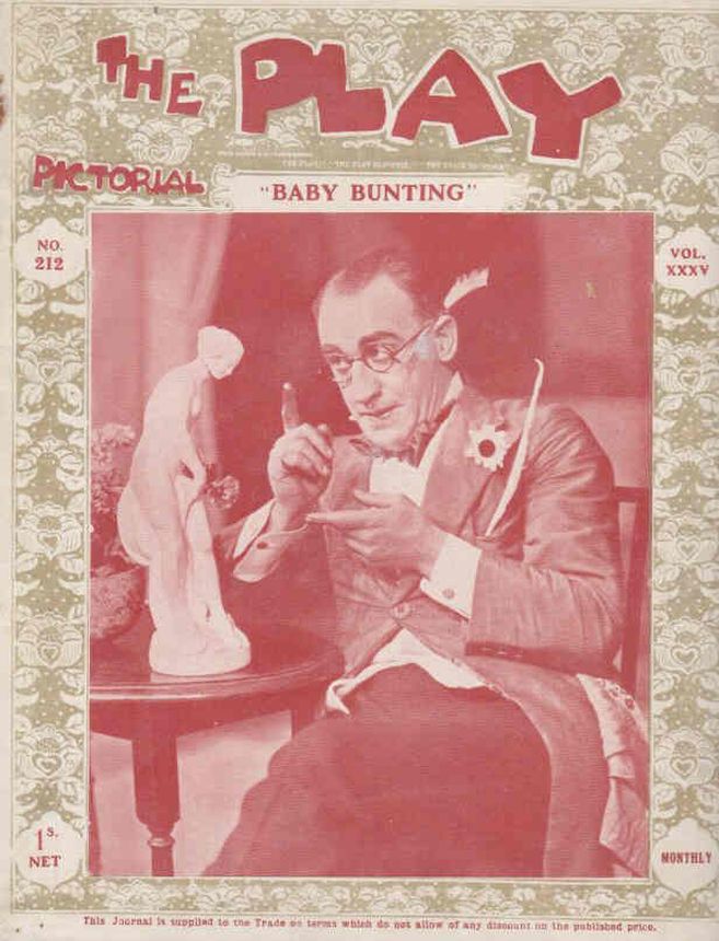 PLAY PICTORIAL magazine side cover Issue 212  September 1919