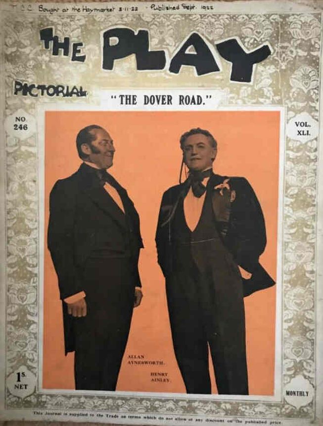 PLAY PICTORIAL magazine side cover Issue 246  September 1922