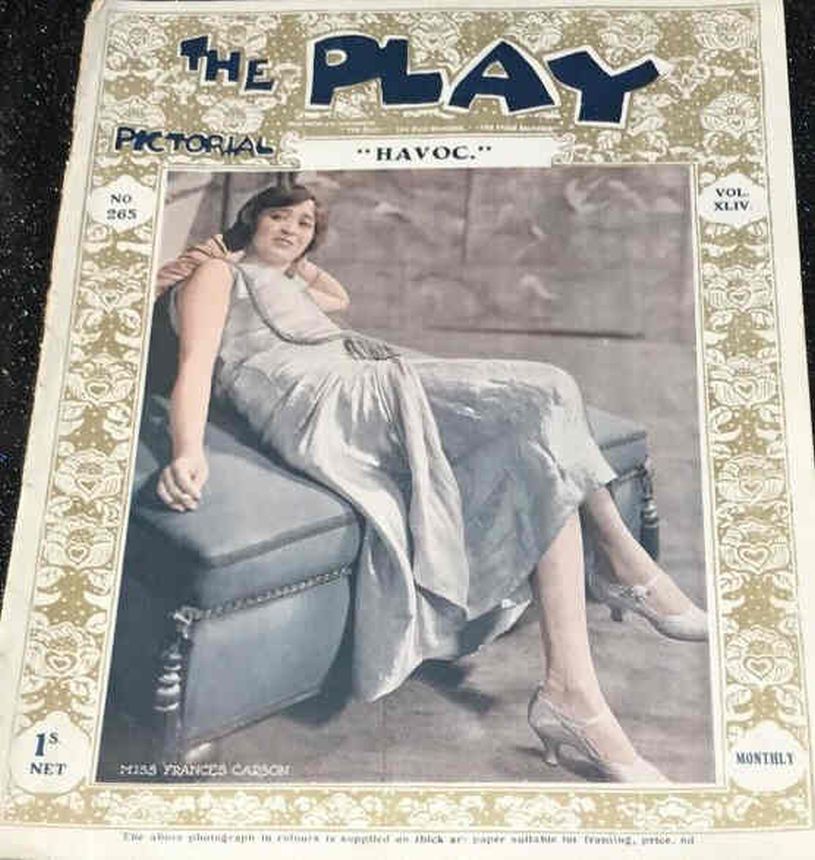 PLAY PICTORIAL magazine side cover Issue 265   1923
