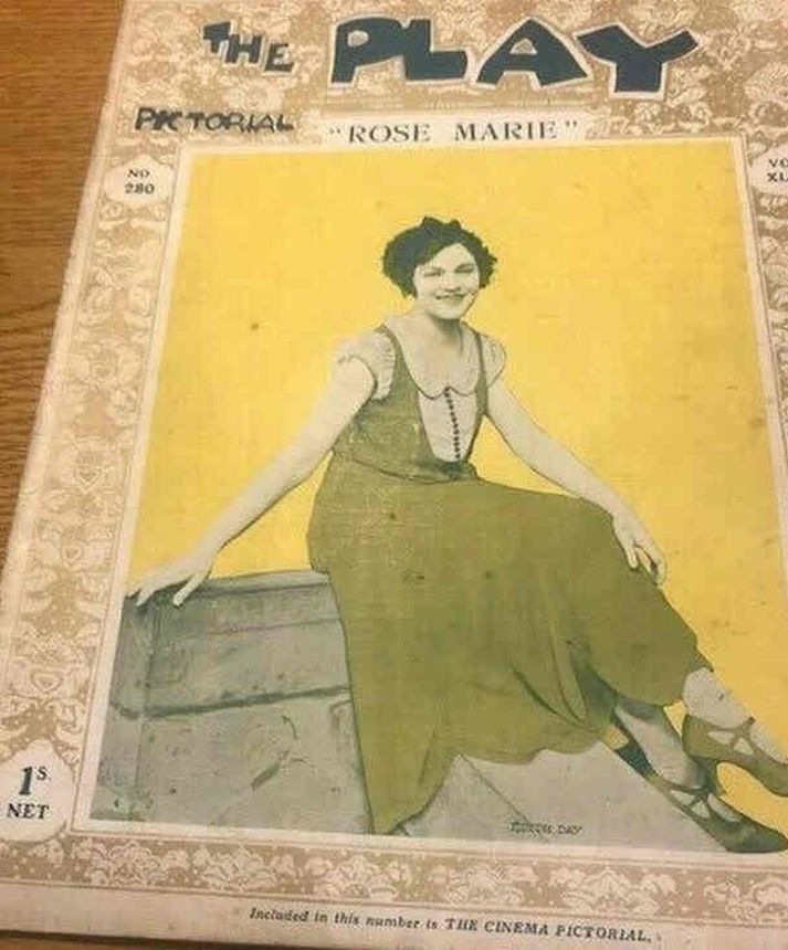 PLAY PICTORIAL magazine side cover Issue 280   1925