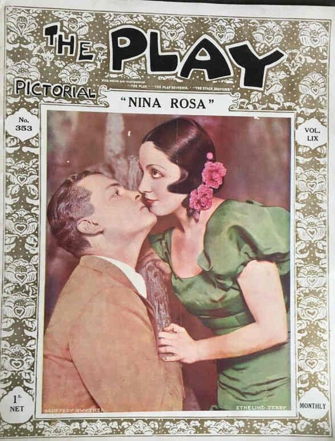 PLAY PICTORIAL magazine side cover Issue 353 August 1931