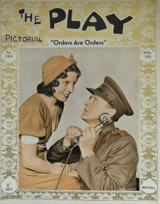 PLAY PICTORIAL magazine side cover Issue 366  September 1932