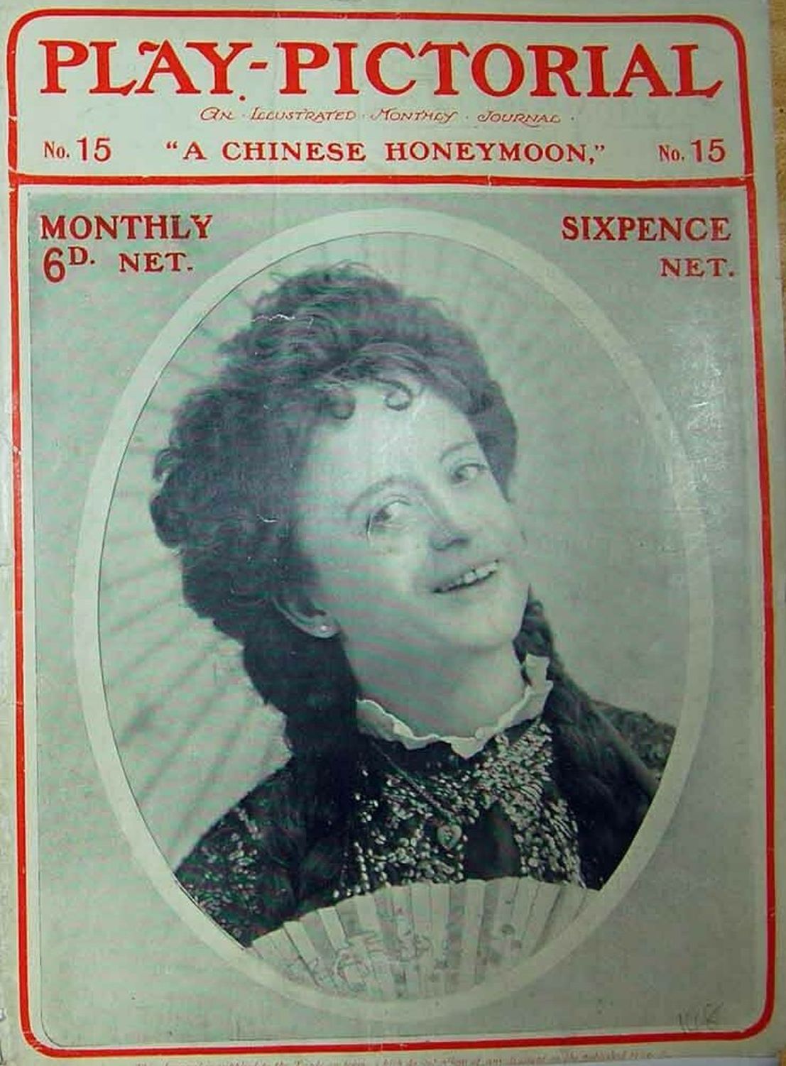 PLAY PICTORIAL magazine side cover Issue 15   1903