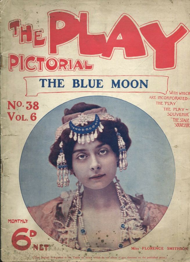 PLAY PICTORIAL magazine side cover Issue 38  Vol 6   1905