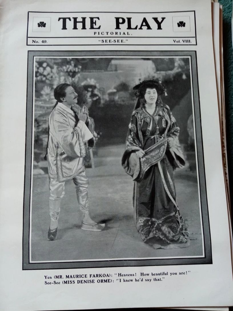 PLAY PICTORIAL magazine side cover Issue 49   1906