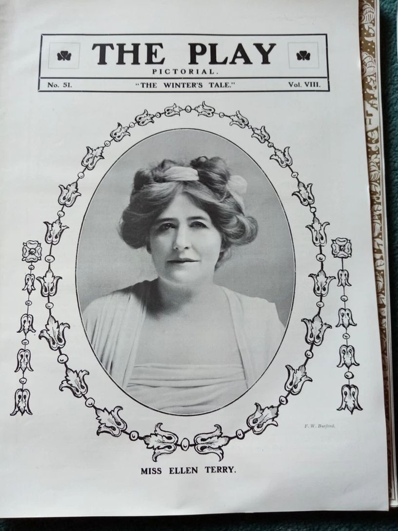 PLAY PICTORIAL magazine side cover Issue 51   1906