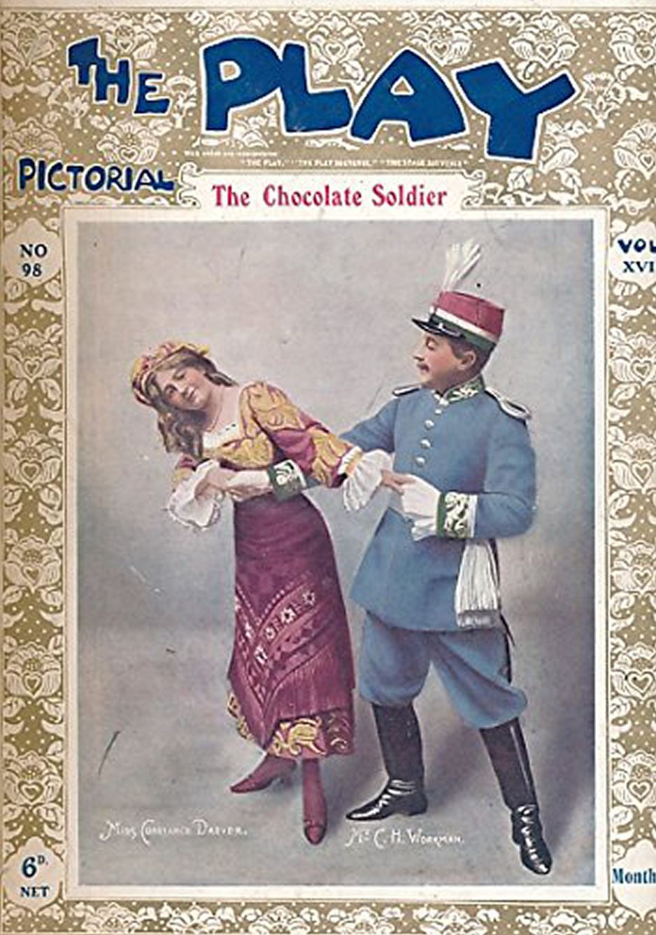PLAY PICTORIAL magazine side cover Issue 98   1910