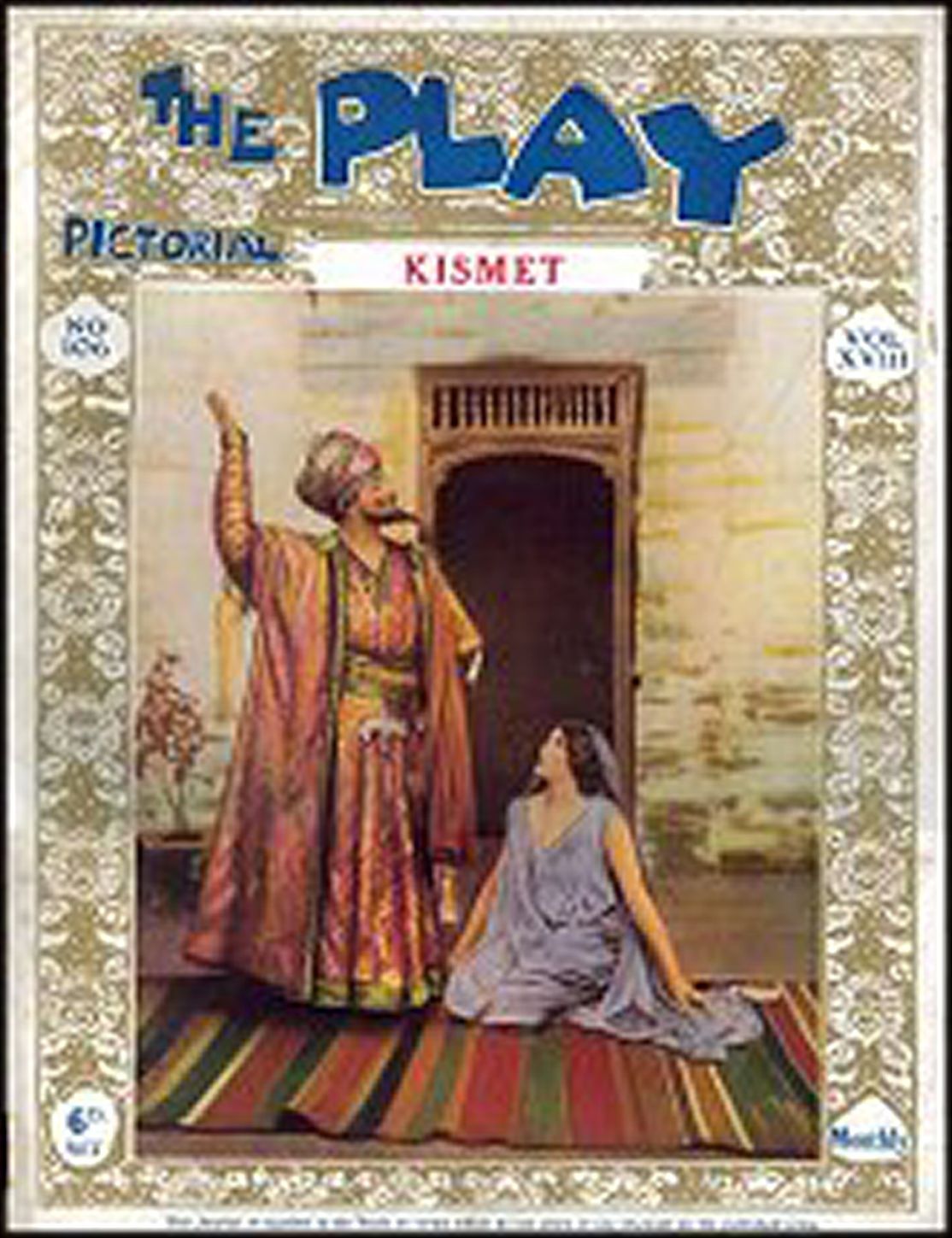PLAY PICTORIAL magazine side cover Issue 106 19 April 1911