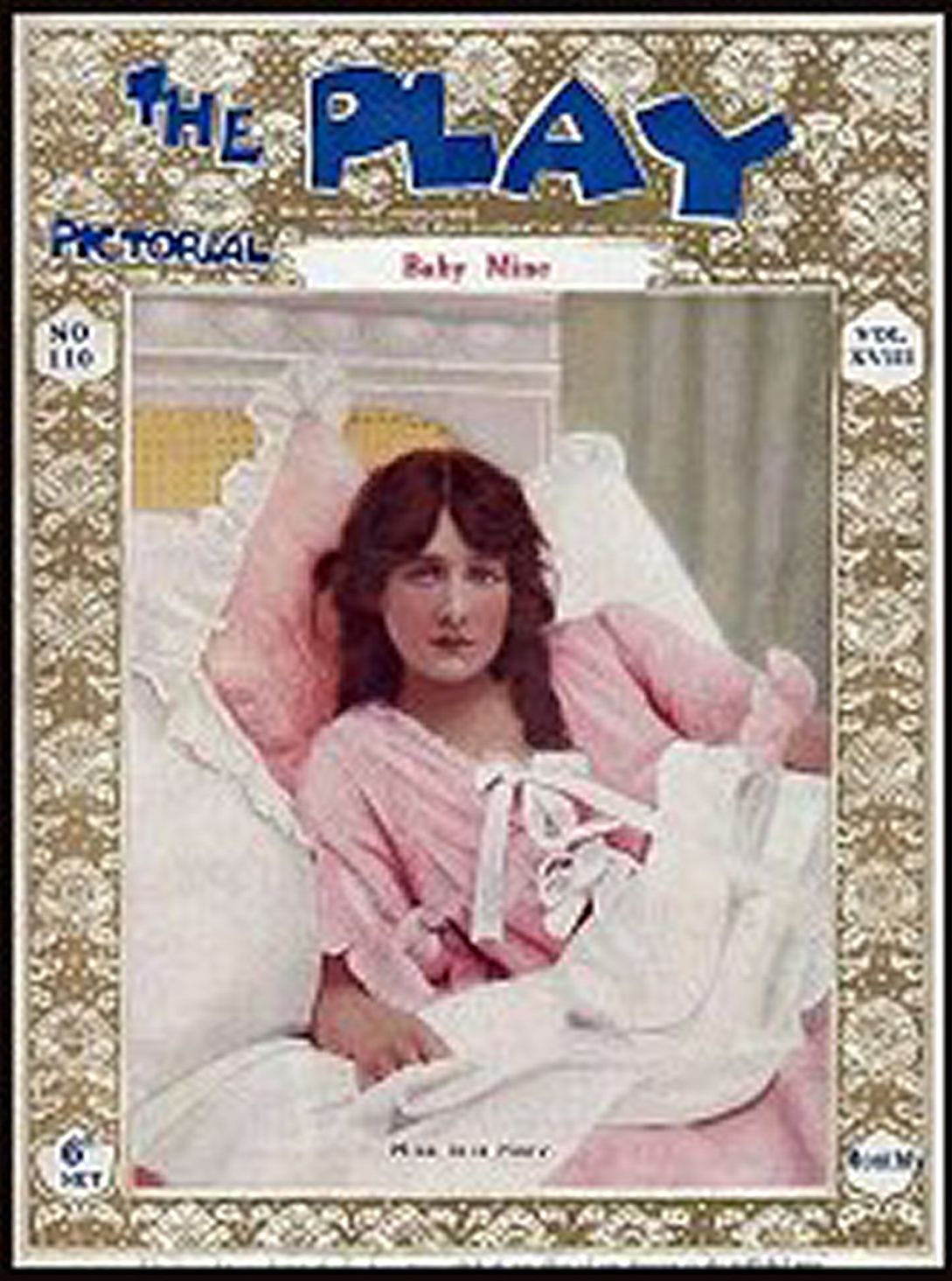 PLAY PICTORIAL magazine side cover Issue 110   1911