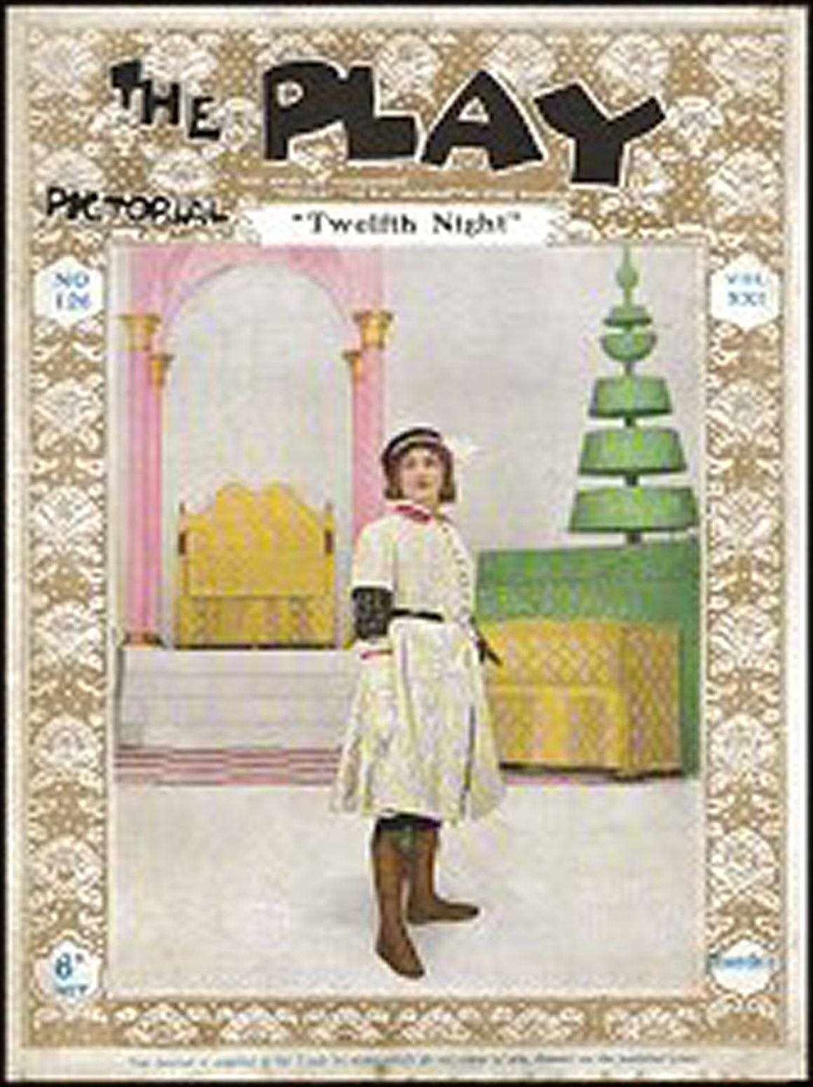 PLAY PICTORIAL magazine side cover Issue 126 15 November 1912